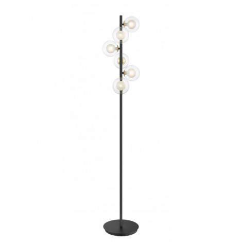 Lampadaire Remy Noir 6 ampoules 160cm|Lampadaire|Luminaire Center
