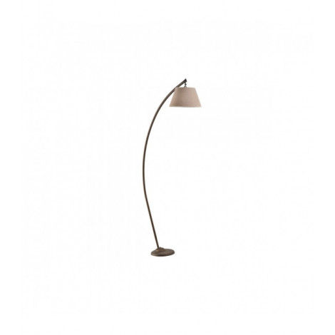 Lampadaire arqué SUSI Métal,Tissu Marron|Lampadaire|Luminaire Center