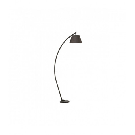 Lampadaire arqué SUSI Métal,Tissu Noir|Lampadaire|Luminaire Center