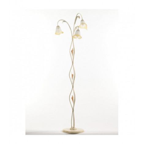 Lampadaire LUCREZIA 3 Light Verre,Métal Ivoire|Lampadaire|Luminaire Center