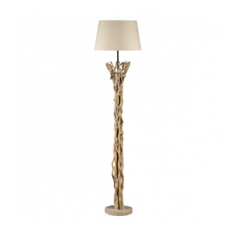 Lampadaire AGAR Bois,Tissu Bois|Lampadaire|Luminaire Center
