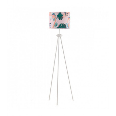 Lampadaire trépied FLAMINGO Métal,Tissu Rose|Lampadaire|Luminaire Center