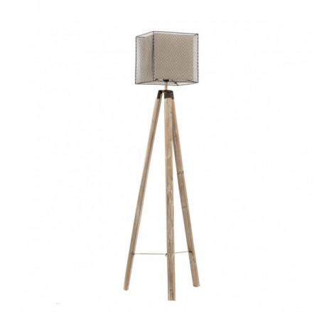 Lampadaire trépied ZAZU Métal,Bois Bois|Lampadaire|Luminaire Center