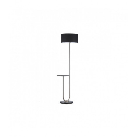 Lampadaire PONGO Métal,Tissu Noir brossé|Lampadaire|Luminaire Center