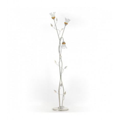 Lampadaire LANCIA 3 Light Verre,Métal Blanc|Lampadaire|Luminaire Center
