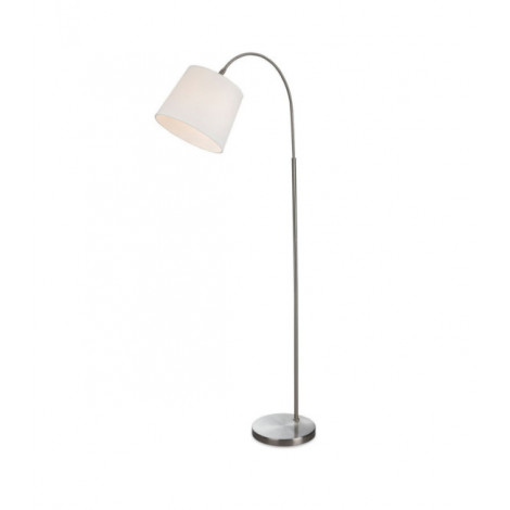 Lampadaire Tower Acier brossé avec teinte crème|Lampadaire|Luminaire Center