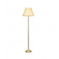 Lampadaire Suki Acier,tissu Assiette en laiton antique et soie ivoire|Lampadaire|Luminaire Center