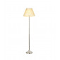 Lampadaire Suki Acier,tissu Plaque de nickel brillant et soie ivoire|Lampadaire|Luminaire Center