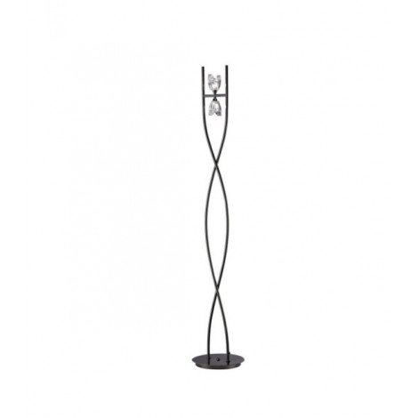 Lampadaire Eclipse Cristal K9 Chromé noir|Lampadaire|Luminaire Center