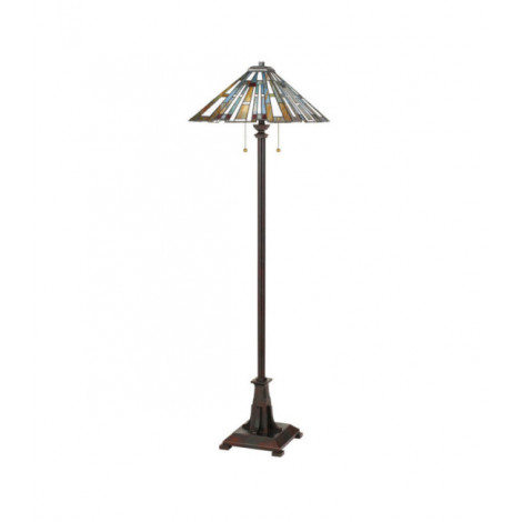 Lampadaire Quoizel Acier,résine,verre d'art Bronze vaillant|Lampadaire|Luminaire Center