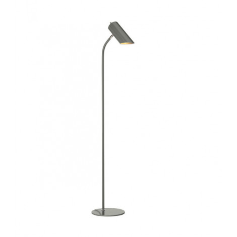 Lampadaire de lecture Quinto Acier Nickel poli, gris foncé|Lampadaire|Luminaire Center