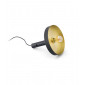 Lampadaire portable Whizz Métal Noir, Or satiné|Lampadaire|Luminaire Center