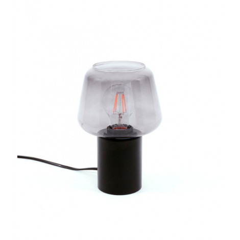 Lampadaire portable Romio Verre,Acier Noir|Lampadaire|Luminaire Center