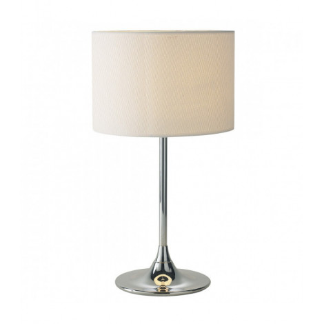 Lampe de table Delta chrome poli 1 ampoule|Lampes à poser|Luminaire Center