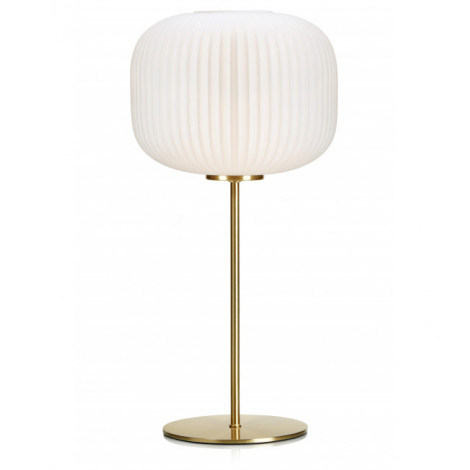 Lampe de table SOBER Laiton brossé 1 ampoule|Lampes à poser|Luminaire Center