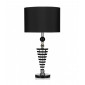 Lampe de table Hudson noir et cristal 1 ampoule|Lampes à poser|Luminaire Center