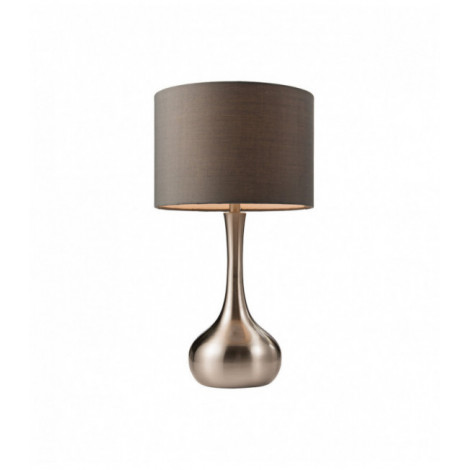 Lampe Piccadilly, nickel satiné, avec abat-jour|Lampes à poser|Luminaire Center