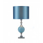 Lampe de table Elsa Chrome poli,miroir bleu 1 ampoule 50cm|Lampes à poser|Luminaire Center