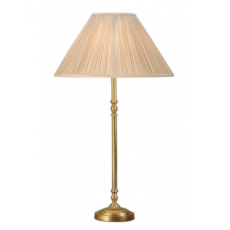 Lampe de table Fitzroy, laiton, abat-jour beige|Lampes à poser|Luminaire Center