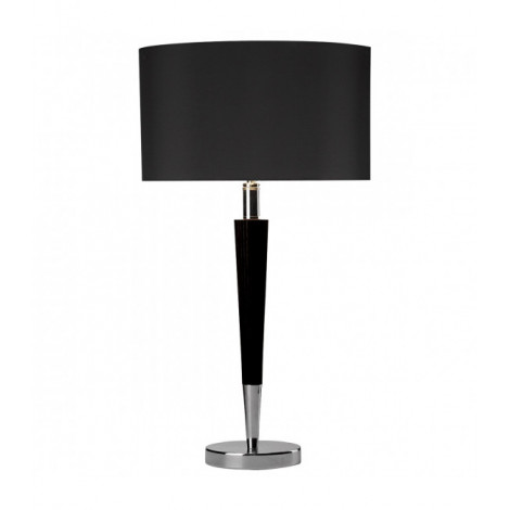Lampe de table Viking chrome poli et noir 1 ampoule|Lampes à poser|Luminaire Center