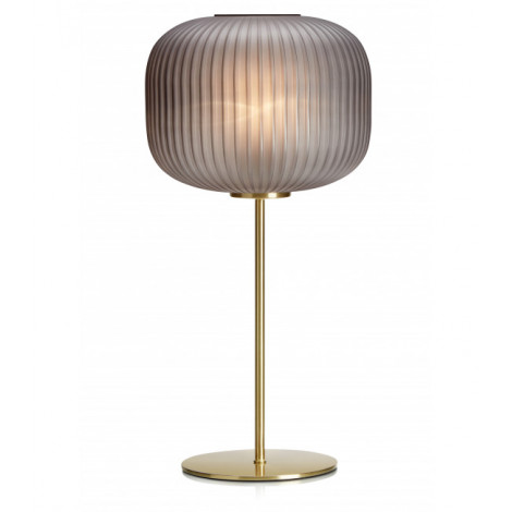 Lampe de table SOBER Laiton brossé et fumé|Lampes à poser|Luminaire Center