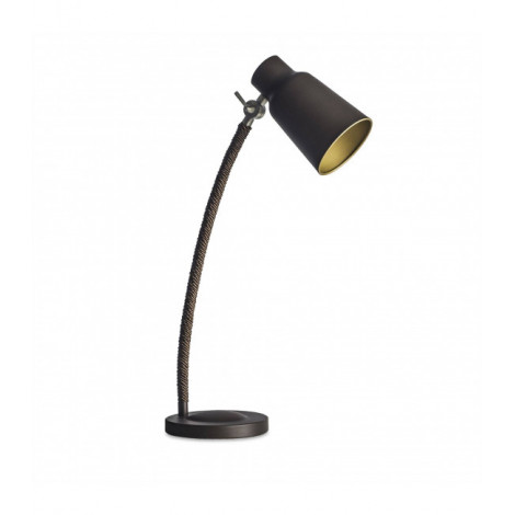 Lampe Funk, acier, marron et or|Lampes à poser|Luminaire Center