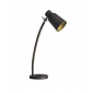 Lampe Funk, acier, marron et or|Lampes à poser|Luminaire Center