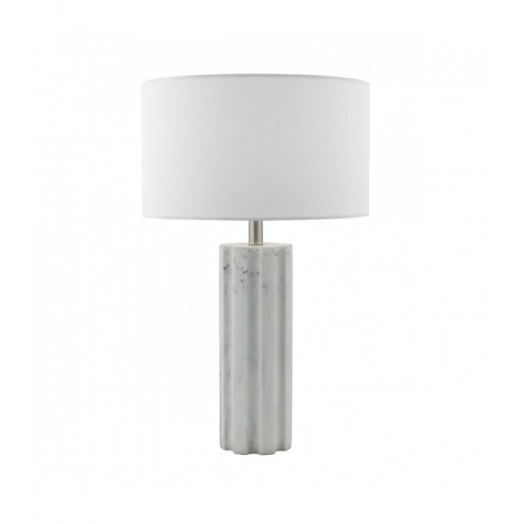 Lampe de table Erebus effet blanc marbre et 1 ampoule|Lampes à poser|Luminaire Center
