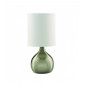 Lampe de table Touch Lamps 29 cm, en laiton antique, abat-jour blanc|Lampes à poser|Luminaire Center