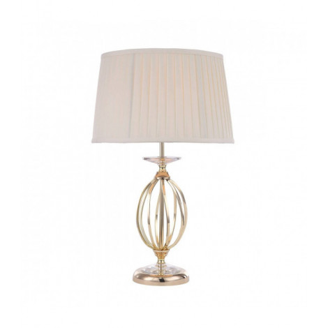 Lampe Aegean, laiton poli et verre, avec abat-jour|Lampes à poser|Luminaire Center
