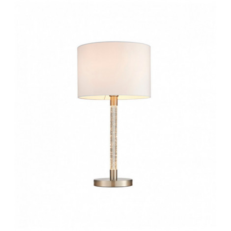 Lampe Andromeda, chrome satiné et acrylique, avec abat-jour|Lampes à poser|Luminaire Center