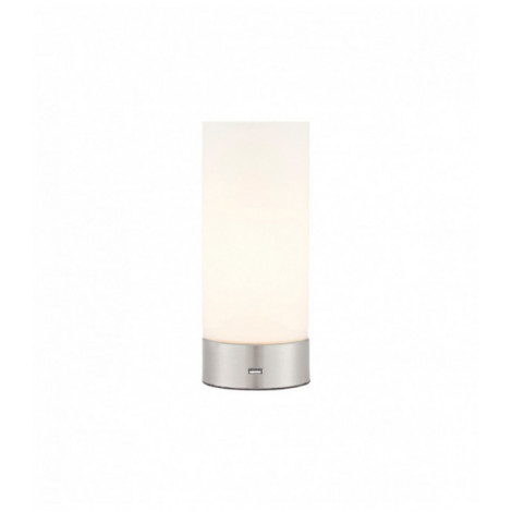 Lampe Dara, nickel brossé et verre opale|Lampes à poser|Luminaire Center
