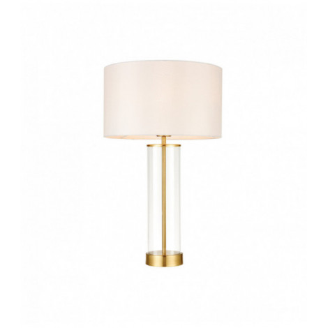 Lampe Lessina, or brossé, avec abat-jour|Lampes à poser|Luminaire Center