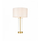Lampe Lessina, or brossé, avec abat-jour|Lampes à poser|Luminaire Center