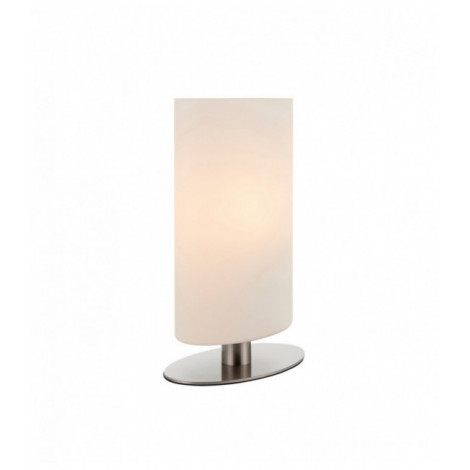 Lampe Palmer, nickel satiné et verre opale|Lampes à poser|Luminaire Center