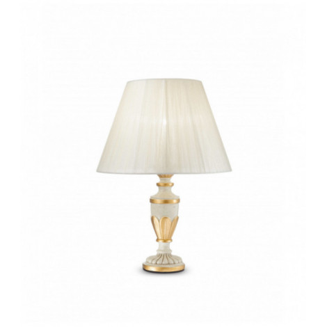 Lampe de table Blanche antique FIRENZE 1 ampoule|Lampes à poser|Luminaire Center