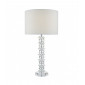 Lampe de table Mina cristal et chrome poli 1 ampoule|Lampes à poser|Luminaire Center