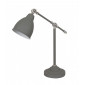 Lampe de bureau industrielle et rétro Sonny Gris satiné sablé|Lampes à poser|Luminaire Center