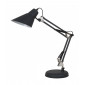 Lampe de bureau industrielle et rétro Jason Noir sablé, nickel satiné|Lampes à poser|Luminaire Center