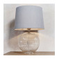 Lampe de table Jemma Acier Verrettes transparente 1 ampoule 34cm|Lampes à poser|Luminaire Center