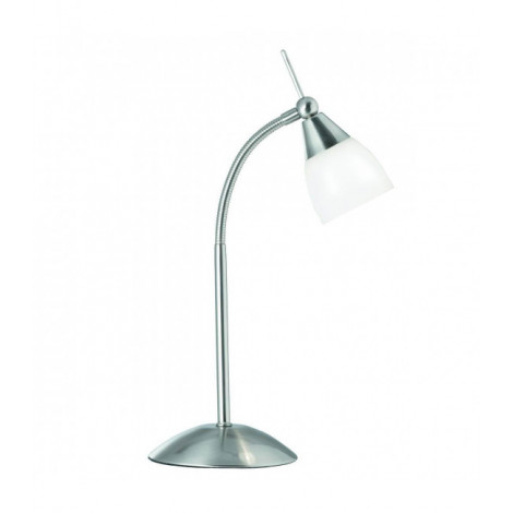 Lampe de table Touch Lamps, en argent satiné et verre opale|Lampes à poser|Luminaire Center