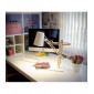 Lampe de Table Looker 1 Ampoule E27, blanc mat/hêtre|Lampes à poser|Luminaire Center