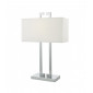 Lampe de table Nile chrome poli et ivoire doux 1 ampoule|Lampes à poser|Luminaire Center