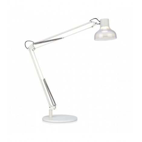Lampe de table JOCK blanche|Lampes à poser|Luminaire Center
