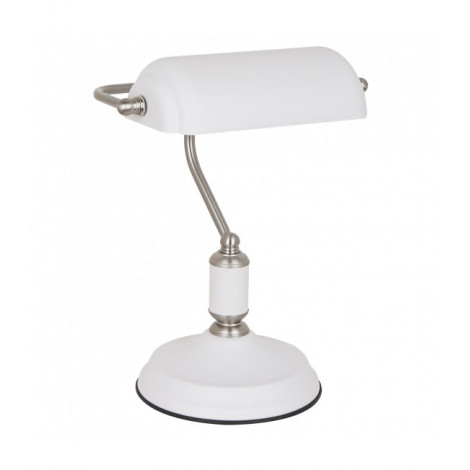 Lampe de bureau industrielle et rétro Pablo blanc|Lampes à poser|Luminaire Center