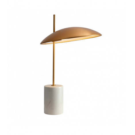 Lampe de bureau moderne Vilai Doré, marbre|Lampes à poser|Luminaire Center