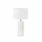 Lampe de table Column Céramique blanc 1 ampoule 44cm|Lampes à poser|Luminaire Center