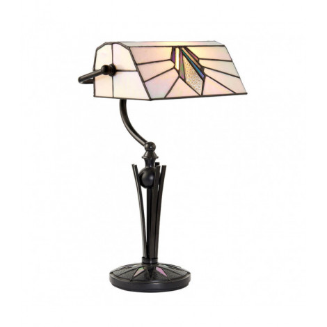 Lampe banque Astoria, verre et métal|Lampes à poser|Luminaire Center