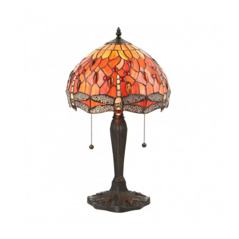Lampe 30 cm Dragonfly Flame, verre et résine|Lampes à poser|Luminaire Center