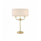Lampe Nixon, laiton et cristal, 2 ampoules|Lampes à poser|Luminaire Center